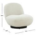 thumbnail image 3 of SAFAVIEH Couture Stevie Modern Boucle Solid Accent Chair, Ivory, 3 of 6