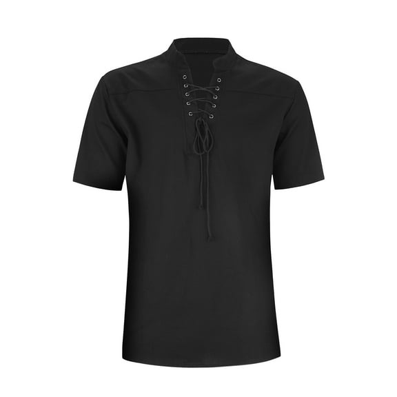 Gubotare Mens Hawaiian Shirts Men's Western Plaid Pearl Snap Buttons Two Pockets Casual Short Sleeve Shirts,Black XL