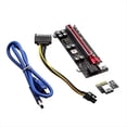 thumbnail image 1 of Adaptador de Tarjeta Gráfica PCI-e Riser, Extensor PCIE X1 A X16, Cable PCI-Express Riser USB 3.0 para Computadora de Escritorio., 1 of 5