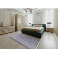 thumbnail image 4 of Ahgly Company Indoor Round Mid-Century Modern Dark Gray Oriental Area Rugs, 4' Round, 4 of 6