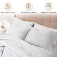 thumbnail image 6 of Stylish Pleated Hem 21-inch Extra Deep Pocket Comfortable Microfiber Sheet Set by Southshore Fine Linens, 6 of 10