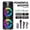 Black-Dual 8-inch Wireless Speaker, variant on 3000W Portable Speaker - Choose 6.5''/8''/10''/12'' Subwoofers - Heavy Bass w/LED Lights - 33ft Wireless Range - For Home/Party/Travel - FM Radio & Stereo Sound