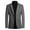 Gray, variant on Babysbule Mens Jackets Men's Casual Single-breasted Fashion Suit Business Casual Suit Wool Coat