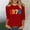 Red, variant on Women Plain Short Shirt Sleeved Tops Womens Casual T-Shirt Crew Neck T-Shirt Red Size 3XL