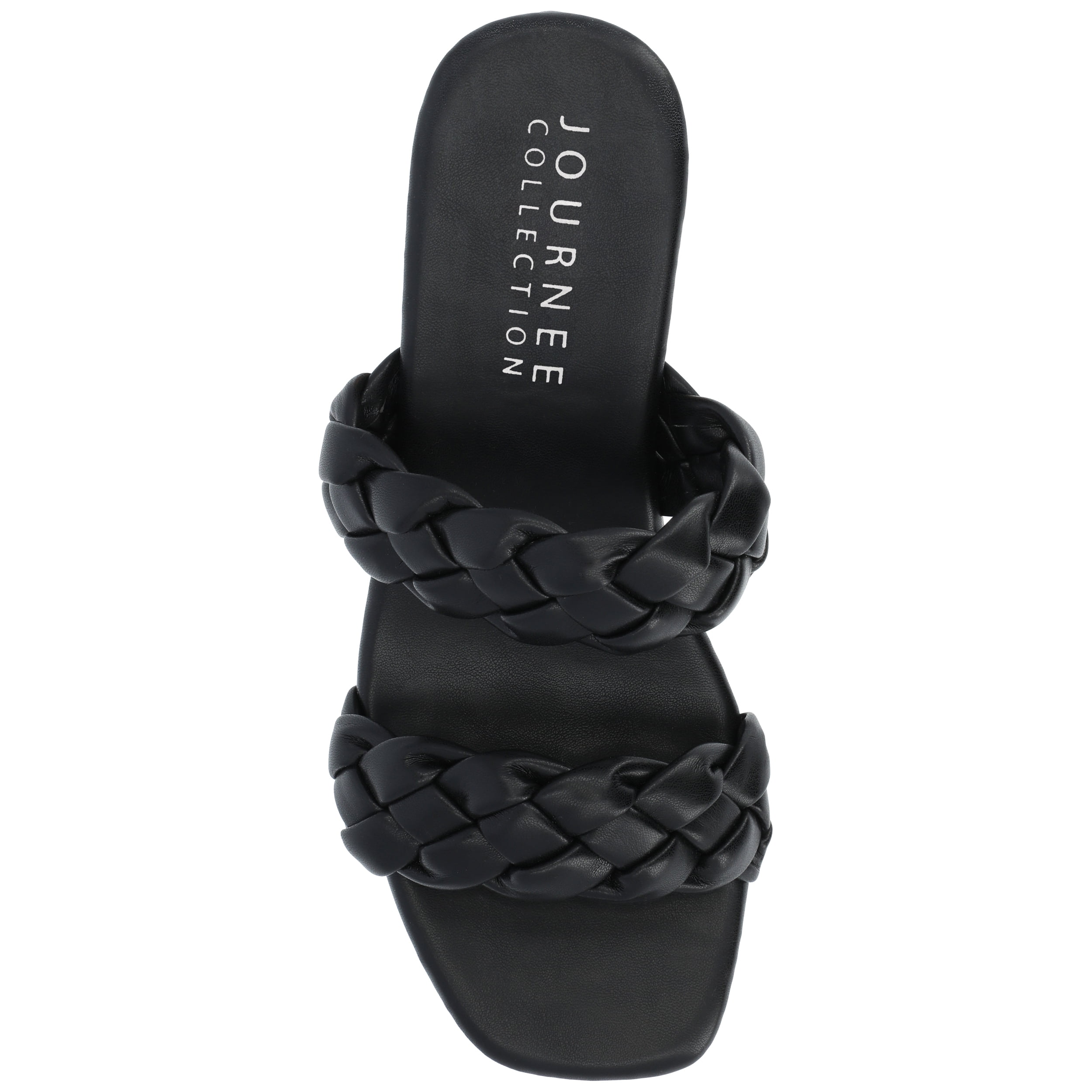 Journee Womens Kyaa Braided Strap Platform Sandals
