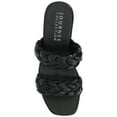 thumbnail image 4 of Journee Womens Kyaa Braided Strap Platform Sandals, 4 of 9