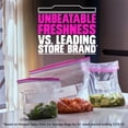 thumbnail image 2 of Bolsas de almacenamiento de alimentos con cierre hermético de un galón, 22 unidades, permanecen abiertas, 2 of 6