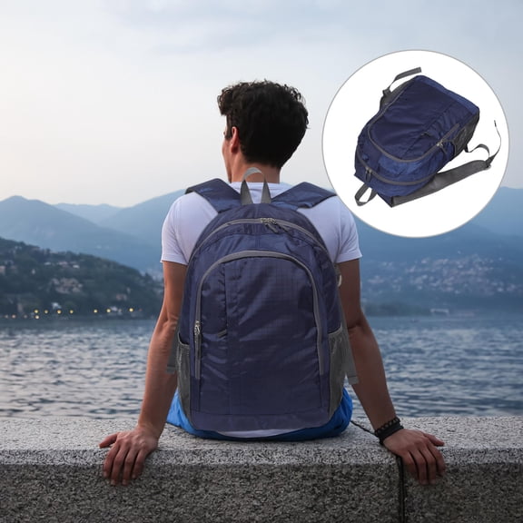 Nicehomfit Lightweight Foldable Outdoor Backpack Dark Large Capacity Travel Hiking Daypack for Camping and Adventure