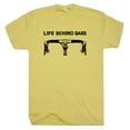 thumbnail image 2 of Funny Bicycle T Shirt Life Behind Bars Cycling Shirts for Men Women Cool Retro Bike Shirt Fun Biking Humor Graphic Tee, 2 of 4