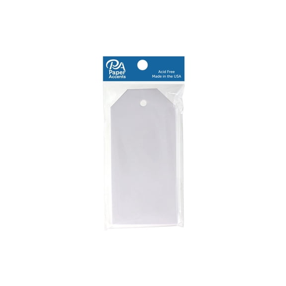 Craft Tags 2.5x5.25 25pc White