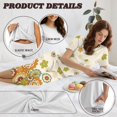 thumbnail image 6 of DISNIMO Floral Printed Women's Short Sleeve Pajama Sets Comfy Sleepwear Short Sleeve Tops and Capri Pant Pjs for Summer, L, 6 of 7