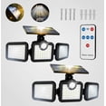 thumbnail image 2 of 2pzs Luz Lámpara Solar Focos Led De Pared Exteriores Sensor Modelo Negro, 2 of 4