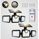 thumbnail image 2 of 2pzs Luz Lámpara Solar Focos Led De Pared Exteriores Sensor Modelo Negro, 2 of 4