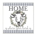 thumbnail image 1 of Stupell Industries Home Herd Cow Animal Farm Rustic Blue Word Design Wall Plaque Art by Kimberly Allen, 1 of 1