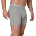 thumbnail image 5 of Hanes Mens  Hanes Big Man Men's Cotton Boxer Brief Underwear Pack, 3-Pack, Big & Tall Sizes, 5 of 8