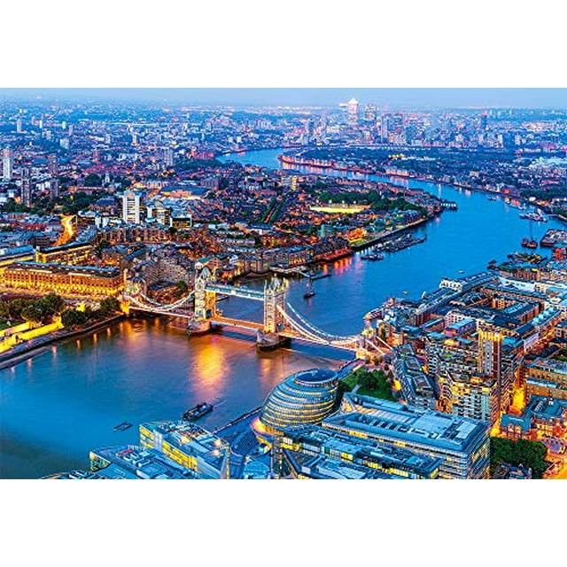 Castorland CSC104291 1000 Pcs - Vue Aérienne de Londres Casse-Tête, Multicolore