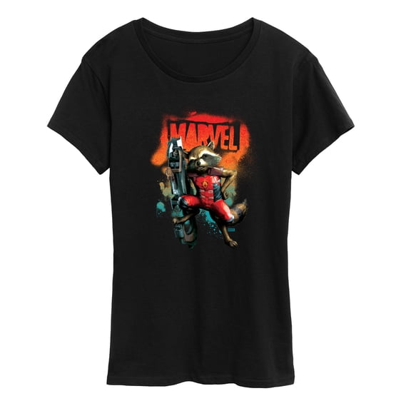 Guardians Of The Galaxy - Rocket Graffiti - Women's Short Sleeve Graphic T-Shirt