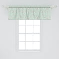 thumbnail image 2 of Ambesonne Botany Window Valance, Nature Meadow Herbs Leaves, 54" X 18", Coral and Mint Green, 2 of 3