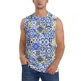 thumbnail image 2 of Fotbe Men's Watercolor Artwork Print Men's Sleeveless Muscle Tank Tops Casual T-Shirts for Gym Workout Beach-Large, 2 of 8