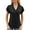 #1 BLACK, variant on SHIBEVER V Neck Tops for Women Summer Shirts Casual Short Sleeve T Shirts Fashion Dolman Side Shirring Tunic Loose Solid Color White Tee Size XL