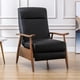 thumbnail image 2 of Sillón reclinable Comfort Pointe Fairview de piel de primera calidad, color negro, 2 of 9