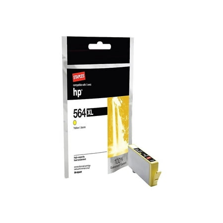 Staples Remanufactured Ink Cartridge Replacement for HP 564XL (Yellow)