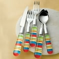 thumbnail image 2 of BrylaneHome Santa Fe Striped 20 Piece Flatware Set, 2 of 3