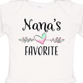 thumbnail image 4 of Inktastic Nana's Favorite- Heart Grandchild Boys or Girls Long Sleeve Baby Bodysuit, 4 of 5