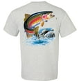 thumbnail image 2 of Fair Game Rainbow Trout Fishing T-Shirt-Ash-2x, 2 of 4