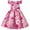 Hot Pink, variant on Toddler Girls Floral Evening Dress Bow Ruffle Cap Sleeve Gowns Childrens Printed Formal Dresses Party Birthday Princess Dress Toddler Clothes Purple