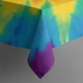 thumbnail image 5 of Colorful Tie Dye Star Pattern Square Tablecloth,Waterproof Square Table Cover,Wipeable Spillproof Washable Table Cover for Home Kitchen Party Decor 42"X42"(107x107cm), 5 of 6