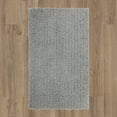 thumbnail image 2 of Mohawk Home Metaphor Plush Fade/Stain Resistant Non-Slip Machine Washable Bath Mat, Silver, 1' 5" x 2', 2 of 9