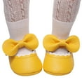 thumbnail image 4 of TAIAOJING Girls First Walker Shoes Single Ruffles Bowknot Toddler Sandals Princess Non-Slip Shoe, 4 of 5