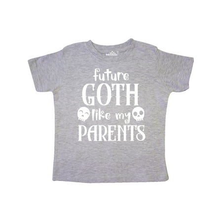 

Inktastic Future Goth Like my Parents with Skulls Gift Toddler Boy or Toddler Girl T-Shirt