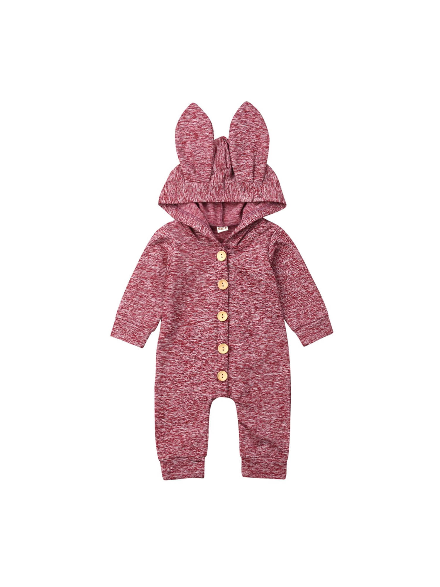 Baby Outfits Clothes Infant Boy Girl 3D Ear Romper Jumpsuit Playsuit Sets 0-24M 