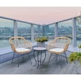 thumbnail image 4 of Jiallo Faux Rattan Basket Chair Set With Mosiac Accent Table, 4 of 4