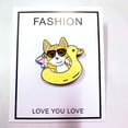 thumbnail image 4 of Corgi Yellow Ducky Lifebuoy Kawaii Enamel Pin, 4 of 6