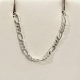 thumbnail image 4 of Italian! Sterling Silver Figaro Chain Bracelet Or Anklet | 8" Long |, 4 of 4