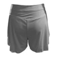 thumbnail image 7 of YMNXA Women's Casual Summer Shorts High Waist Solid Color Loose Comfortable Shorts With Lined Pockets For Outdoor Activities And Daily Wear,Dark Gray,Xxxl, 7 of 7