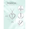 thumbnail image 6 of Dorunmo Baptism Cross Necklace 925 Sterling Silver Heart Cross Necklace Christian Baptism Gifts First Communion Cross Pendant Baptism Jewelry Gifts for Women, 6 of 6