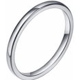 thumbnail image 1 of HAHDAXIA 2MM Tungsten Carbide Stackable Ring Plain Wedding Band, 1 of 4