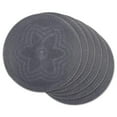 thumbnail image 1 of Design Imports CAMZ11405 Ensemble de 6 Napperons Ronds Tissés en Pp à Motif Floral Gris, 1 of 2