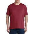 thumbnail image 2 of Big and Tall Essentials by DXL Men's Short-Sleeve Crewneck T-Shirt, Red, 2XLT, Pack of 2, 2 of 6