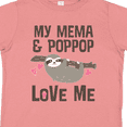 thumbnail image 4 of Inktastic Mema and Poppop Love Me Girls Sloth Girls Toddler T-Shirt, 4 of 5