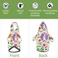 thumbnail image 6 of Fotbe Dog Doing Yoga Print Small Dog Sweater Hoodies Pet Grey Hooded Soft Fleece Sweatshirts with Pocket Fall Winter Puppy Cat Sweaters Warm Clothes-Small, 6 of 7