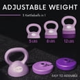 thumbnail image 2 of Pesa rusa ajustable Polyfit para mujer de 2,3 kg, 3,6 kg, 5,4 kg, 2 of 6
