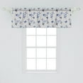 thumbnail image 2 of Ambesonne Butterfly Window Valance, Bluebell Flowers Moths, 54" X 18", Pearl Multicolor, 2 of 3