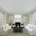 thumbnail image 5 of 49376-03 Livex Lighting Meridian - 7 Light Pendant in Modern Style - 24 Inches wide by 18.5 Inches high-White Finish    -Traditional Installation, 5 of 12