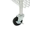 thumbnail image 4 of Hyper Tough 3-Tier New Multipurpose Rolling Cart, Chrome Color, 495lbs Load Capacity, 4 of 12
