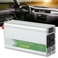 thumbnail image 1 of Convertidor de potencia, 1200 W, voltaje de potencia del automóvil, inversor de automóvil, inversor V a V, muy recomendado, 1 of 9